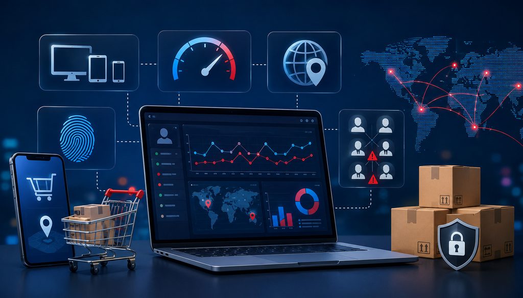 Device, IP, velocity, and cross-order fraud detection dashboard